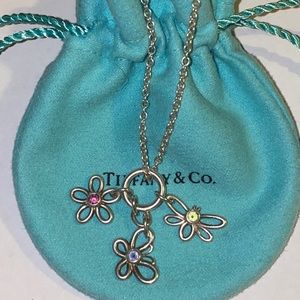 Tiffany & Co flower, butterfly gemstone necklace